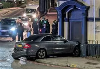 Car ploughs into former pub