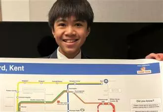 Pupil’s Hong Kong-inspired metro map of Kent town hits the shelves