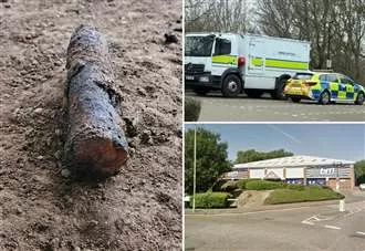 Bomb squad descends on retail park after magnet fisherman snares live shell