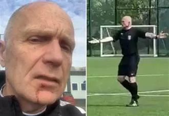 Amateur footballer who inflicted facial injuries on referee claimed he’d ‘tripped on water bottles’